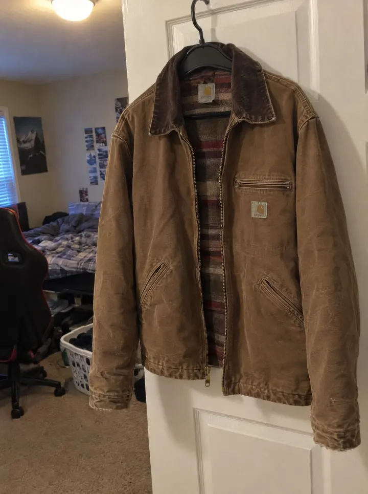 Vorher: Handyfoto Carhartt Detroit Jacket